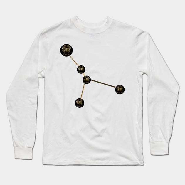 cancer constellation Long Sleeve T-Shirt by INDONESIA68